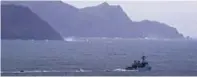  ??  ?? Specialist rescue boats near to Blackrock island
