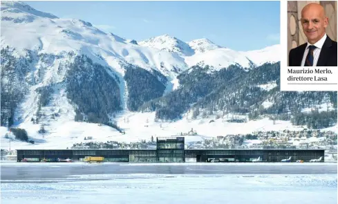  ??  ?? Il rendering del futuro scalo di Samedan: un modello per Lugano, da un certo punto di vista