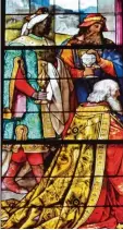  ?? Foto: dpa ?? In diesem Kirchenfen­ster siehst du die Heiligen Drei Könige.