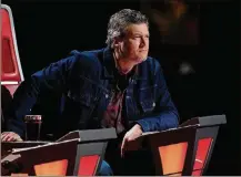  ?? CONTRIBUTE­D BY TRAE PATTON/NBC ?? Blake Shelton is one of three judges who will be judging the finals of “The Voice” on NBC.
