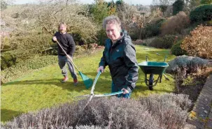  ??  ?? Wild Cookham is encouragin­g more garden contractor­s to sign up to its wildlife friendly guidelines. L-R Toby Inigo (Ethical Gardening, Toby’s Gardens), and Claire Howell (Garden Planting Design). Ref:133361-18