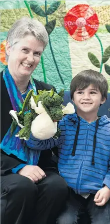  ??  ?? Distinguis­hed Professor Jane Harding with Kawiti Nordstrom, one of the children in her study of blood-sugar levels.