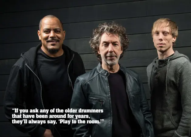  ??  ?? THE PROTOCOL 4 LINE-UP, L-R: ERNEST TIBBS, SIMON PHILLIPS, DENNIS HAMM, GREG HOWE.