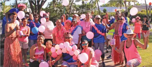  ??  ?? Radisson Blu Resort Fiji team during Pinktober last year.