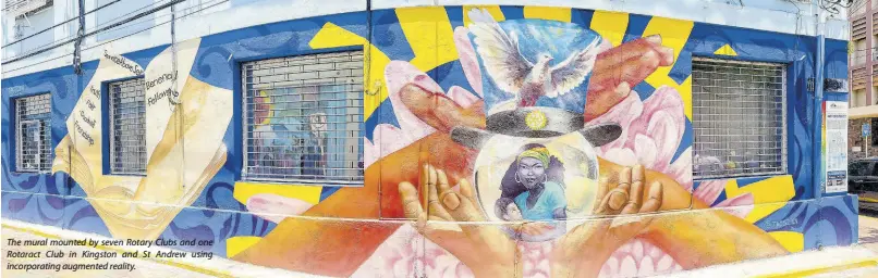 Rotary Clubs unveil augmented reality mural in Downtown art district ...