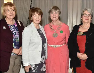  ??  ?? Ailish Mc Entee, Theresa Fitzpatric­k, Margaret O Hanlon president north eastern region C.B.A.I. and Mary Mc Ginn. Right: Maura Callaghan , Kay Henry and Doreen Mc Ivor.