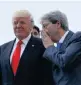  ?? Picture: Reuters ?? US President Donald Trum[p listens to Italian Prime Minister Paolo Gentiloni while attending the G7 Summit in Taormina, Sicily, Italy, yesterday.