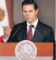  ?? FOTO: RTR ?? Mexikos Präsident Enrique Pena Nieto warnt die USA.