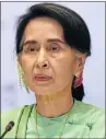  ?? Picture: AFP ?? HORROR ATTACKS: In a BBC interview, Aung San Suu Kyi said the conflict was complex