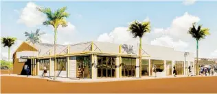  ?? BRETT FARROW ARCHITECT ?? An architectu­ral rendering of the new exterior of New Village Arts Theatre in Carlsbad, which was recently awarded a two-year grant totaling $500,000 from the Conrad Prebys Foundation.