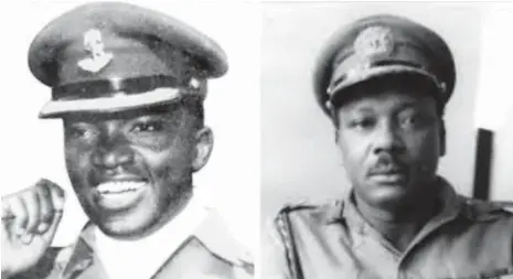  ??  ?? Major Chukwuma Kaduna Nzeogwu Major-General Aguiyi-Ironsi
