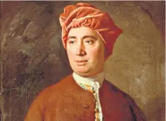  ?? ?? Allan Ramsay’s portrait of David Hume (1754), who has been accused of racism