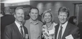  ??  ?? Make-a-wish Colorado board of directors members, from left: Beau Stark, Scott Esmond, Laura Srsich and Dennis Brown.