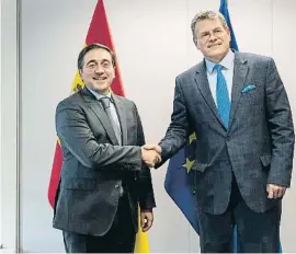  ?? UE ?? Reunió entre Albares i Šefčovič ahir a Brussel·les