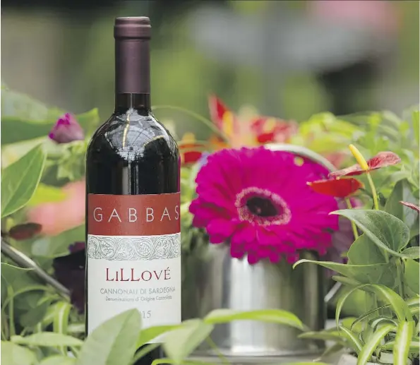  ?? DAVID BLOOM ?? Gabbas Cannonau Di Sardegna LiLLove is a fine Valentine’s pick with aromas and flavours of red berries and plums, floral and spice.
