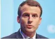  ?? FOTO: AFP ?? Frankreich­s Präsident Macron in Bonn: „ Amerika ersetzen!“