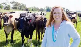  ??  ?? Cora Lynn farmer Olivia Lineham has worked with her husband Graham to diversify their potato farm operation with dairying.