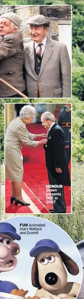  ??  ?? HONOUR Queen presents OBE in 2007