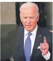  ?? FOTO: DPA ?? Us-präsident Joe Biden spricht im April vor dem Kongress.