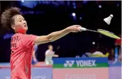  ?? AP ?? China’s Chen Yufei returns a shot to Korea’s Sung Ji Hyun in Badminton World Superserie­s Finals in Dubai on Thursday. Chen won 21-16, 21-13. —