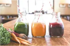  ?? KIMPTON HOTELS AND RESTAURANT­S ?? Kimpton has introduced a fresh-juice program, which features three different healthy blends, at 10 of its properties.