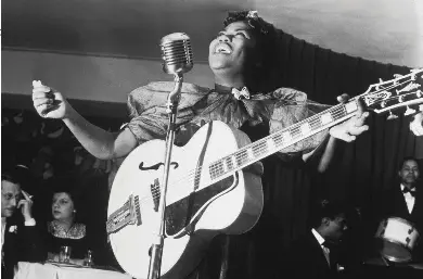  ??  ?? Soul sister: Sister Rosetta Tharpe live at Cafe Society Downtown,
New York City, December 11, 1940.