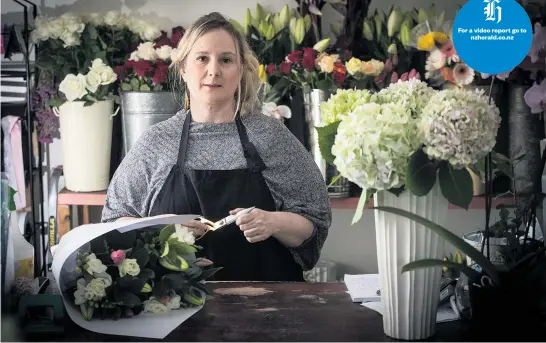  ?? Picture / Jason Oxenham ?? Amanda Browne says she nearly considered closing her florist for Mother’s Day because flower prices are so high. For a video report go to nzherald. co. nz