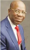  ??  ?? Governor Godwin Obaseki