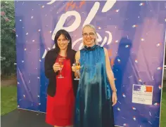  ?? (Courtesy Tzipi Hotovely) ?? DEPUTY FOREIGN MINISTER Tzipi Hotovely and outgoing French Ambassador Hélène Le Gal at a Bastille Day toast.