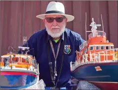  ??  ?? Joe Fox with his models of former RNLI vessels that served in the waters around Ireland.