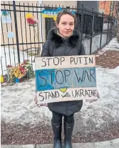  ?? COURTESY OF MARIA KARTASHEVA ?? Antiwar activist Maria Kartasheva was convicted under Russia’s censorship laws for social-media posts denouncing atrocities in the Kyiv suburb of Bucha, Ukraine.