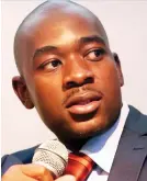  ??  ?? Mr Nelson Chamisa