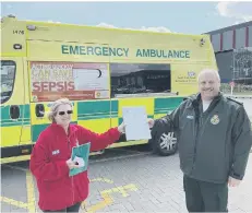  ??  ?? Hazel Roxby from Steyning receiving her award