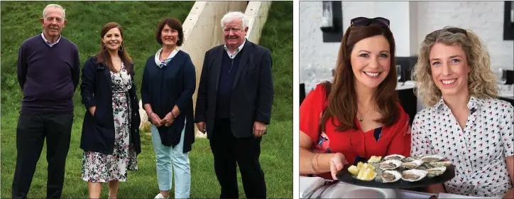  ??  ?? Joe and Marian Sinnott, Catherine Fulvio and Brian ó Cléirigh at Oulart Hill.
Catherine Fulvio and Mary Jo Sinnott at Marliave Restaurant