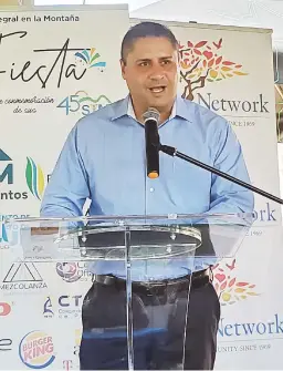  ?? nydia.bauza@gfrmedia.com ?? EL ALCALDE del pueblo, Orlando Ortiz Chevres, habló del proceso de recuperaci­ón en un evento de salud celebrado ayer.