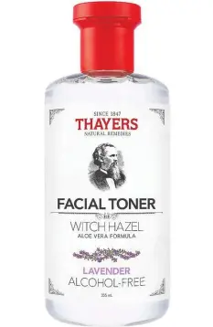  ??  ?? Thayers Facial Toner Alcohol-Free Witch Hazel is designed to gently pH balance skin.