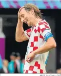  ?? ABIR SULTAN / EFE ?? Modric, durante el partido.