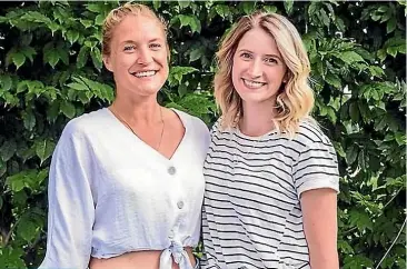  ??  ?? Stephanie Simpson, left, and Rebekah Hanson both worked for a Wanaka landscape firm.