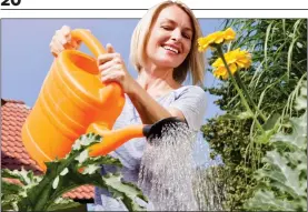  ??  ?? DROUGHT WARNING: Use a watering can instead of a hose in the garden