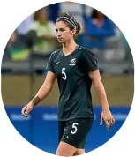  ??  ?? Abby Erceg has retired after 12 years with the Football Ferns.