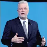  ?? PHOTO LE JOURNAL DE QUÉBEC, STEVENS LEBLANC ?? Le premier ministre Philippe Couillard a justifié, hier, l’aide de 10 M$ aux journaux de Capitales Médias.