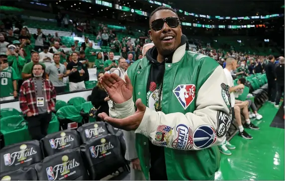  ?? MATT STONE — BOSTON HERALD ?? Former Celtics great Paul Pierce at last year’s NBA Finals in the TD Garden. He now must pay the SEC $1.4 million in a crypto case.