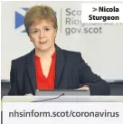  ??  ?? > Nicola Sturgeon