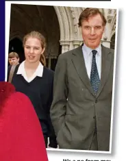  ??  ?? It’s a no from me:
Victoria Aitken, who rejected The X Factor. Above, with her father outside
court in 1 7