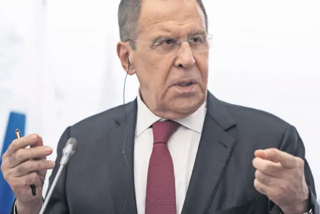  ??  ?? Sergej Lavrov Njegov posjet Zagrebu bio je planiran još za proljeće, ali odgođen je zbog pandemije koronaviru­sa