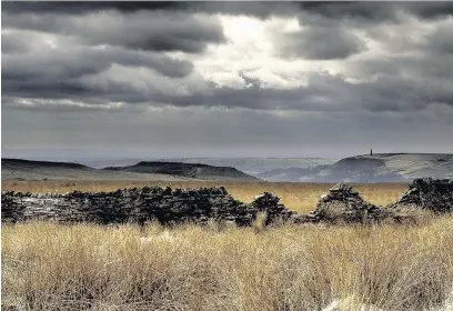  ??  ?? ●● Chris France’s photo of Peel Tower from Cope Lowe (see lead letter)