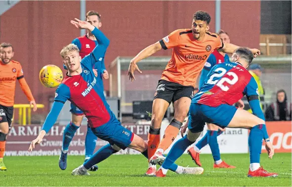  ??  ?? Osman Sow has joined Kilmarnock on loan for the rest of the season. The striker has scored one goal in his time at Tannadice, netting in the play-offs.