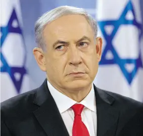  ?? GIL COHEN MAGEN/AFP/Getty Images ?? Israeli Prime Minister Benjamin Netanyahu