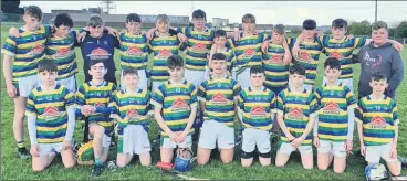  ?? ?? Ballycastl­e Gaels Under 15 hurlers who reached the final of the Div 4 Féile on Monday over Easter weekend.