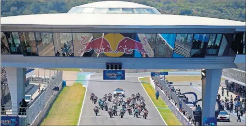  ??  ?? Carrera de Moto2 de la temporada pasada en el circuito de Jerez-Ángel Nieto disputada el 5 de mayo de 2019.